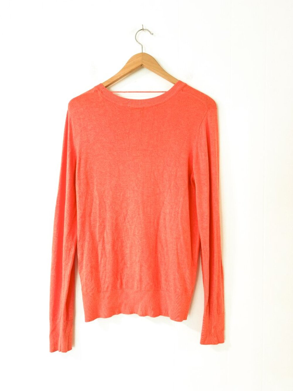 B.YOUNG Orangeade Melange Crew Neck Lightweight Fine Knit Jumper BYMmpimba Small - Picture 7 of 12